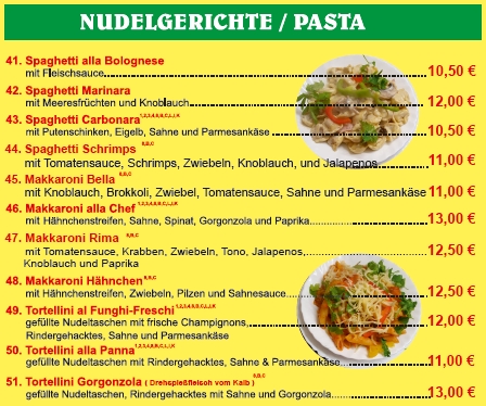 Nudelgerichte